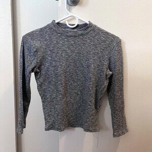 Charlotte Russe Gray Long Sleeve Shirt